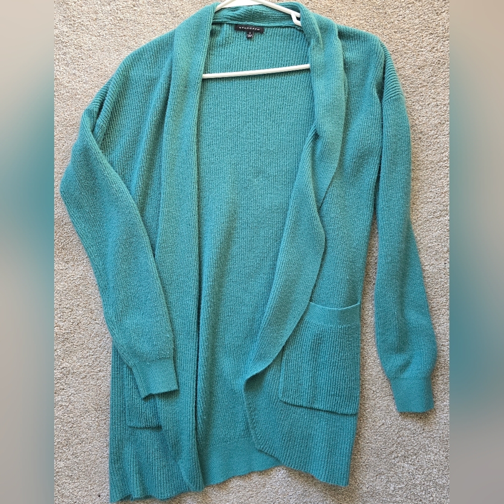 Staccato Teal Open Front Cardigan